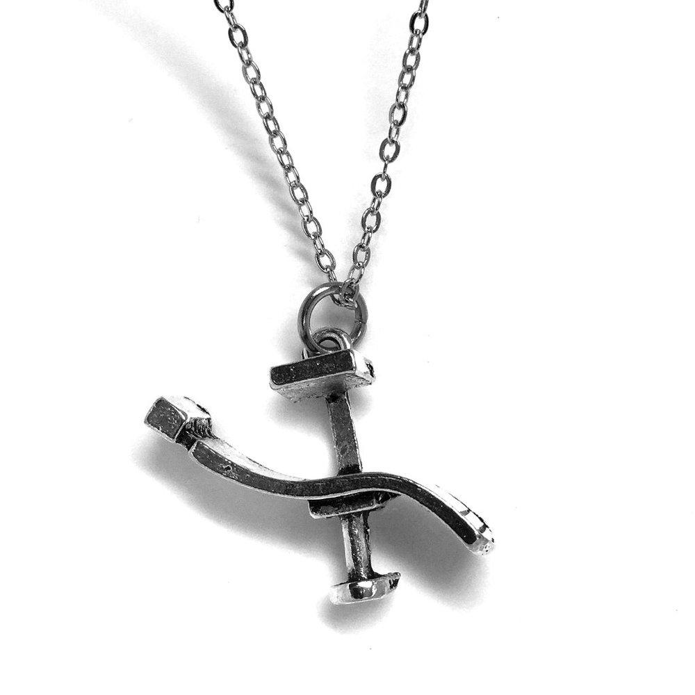 Miniature Dental Dentist Chair Charm Necklace